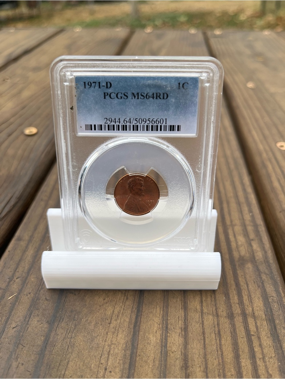 Graded 1971-D Lincoln Cent MS64RD - Copper Coin